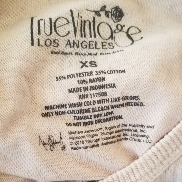 True Vintage Michael Jackson T-Shirt XS - Picture 4 of 4